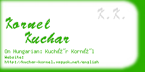 kornel kuchar business card